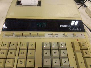 Monroe Classic Business Calculator Adding Machine w/Paper Great 3