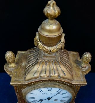 Vintage Mid 19th Century French Table Clock 11