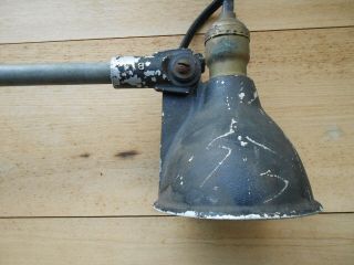 Vintage Industrial Adjustable Articulating Woodward Work Lamp Steampunk Light 11