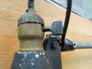 Vintage Industrial Adjustable Articulating Woodward Work Lamp Steampunk Light 4