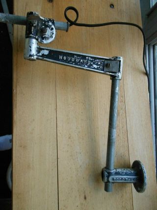 Vintage Industrial Adjustable Articulating Woodward Work Lamp Steampunk Light 9