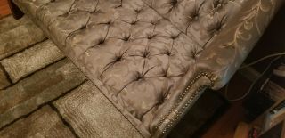 Antique French Victorian Carved Mahogany Sofa Settee Couch
