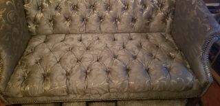 Antique French Victorian Carved Mahogany Sofa Settee Couch 2