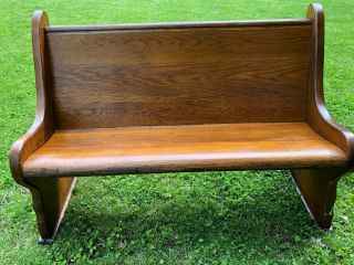 Antique Benches Made From 100 Year Old Church Pews