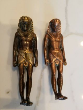 Egyptian Revival Nubian Bronze Figurines
