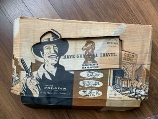 Vintage Playset By Mpc,  1959,  Paladin - Have Gun Will Travel With Box