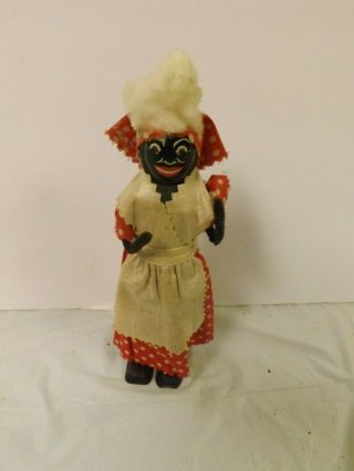 Vintage Aunt Jemima Black Americana Wooden Ramp Walker Toy