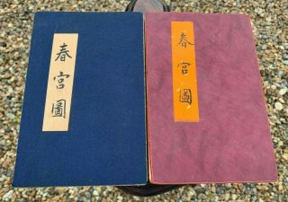 Two Rare Chinese Shunga Courtesan Pillow Books