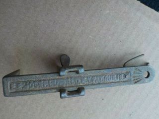 Sand Casting Flask Clamp Made By E.  E.  Josef Co patd aug 18 ?? 5 