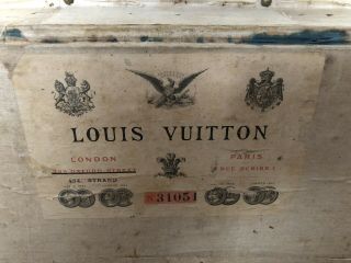Early Antique Louis Vuitton Steamer Trunk (early 1800s)