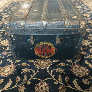 Early Antique Louis Vuitton Steamer Trunk (early 1800s) 5