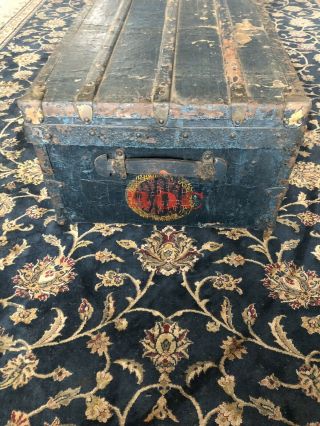 Early Antique Louis Vuitton Steamer Trunk (early 1800s) 6