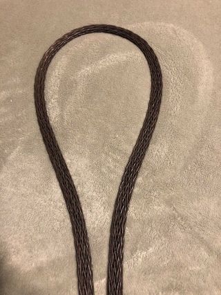 Vintage Rug Beater Twisted Woven Braided Wire With Wood Handle 27 1/2” Long 10