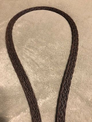 Vintage Rug Beater Twisted Woven Braided Wire With Wood Handle 27 1/2” Long 5