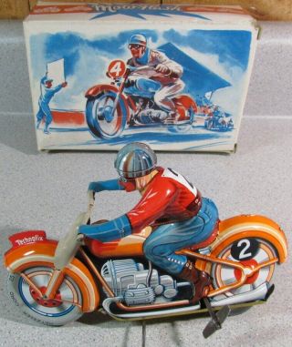 Vintage Technofix 255 Moto - Flash Motorcycle W/ Box France French Zone Berlin Nr