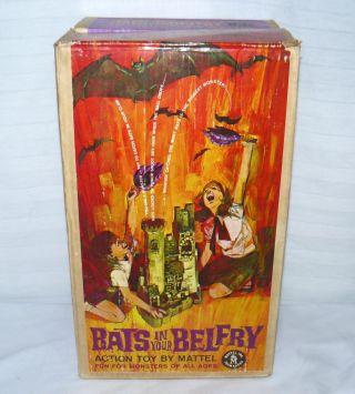 Mattel 1964 Bats In Your Belfry Monster Action Game Toy