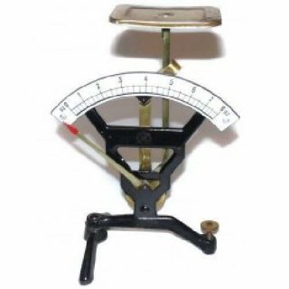 Vintage Signed J.  Maul 0 - 8 Ounce Postal Letter Scale Balance