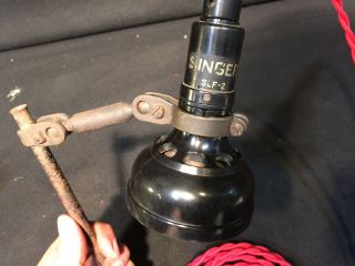 Rare Singer Slf 2 Articulating Arm Industrial Sewing Machine Light Steam Punk