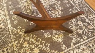 Vintage 1960 ' s MCM Adrian Pearsall Walnut Kidney Coffee Table base only 3