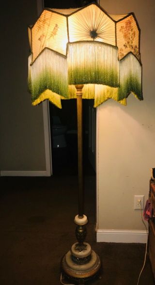Antique Floor Lamp - All 3 Light Candelabra Fixture - Belongs In Orleans