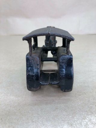 Vintage Avery Cast Iron Toy Steam Tractor Black Red Wheels 4