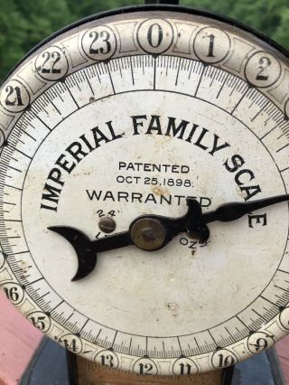 Antique Country Store Imperial Family Scale Baltimore,  Maryland 1898 2