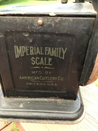Antique Country Store Imperial Family Scale Baltimore,  Maryland 1898 6