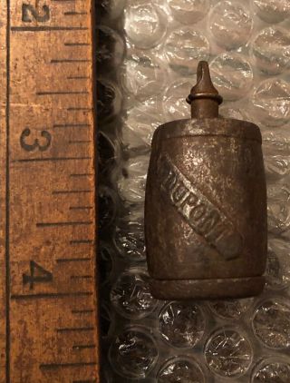 Antique Toy Cast Iron Cap Bomb Dupont Powder Keg Rare