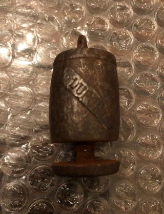 Antique Toy Cast Iron Cap Bomb DUPONT Powder Keg RARE 2