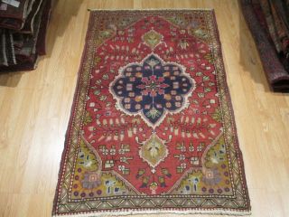 3x5 Circa 1930 Persian Antique Vegetable Dye Handmade - Woven Wool Rug 234