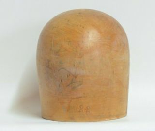 Size 22 - Wooden Hat Block Mold Form Millinery Head Style Form Display -