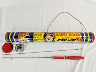 Vintage Gabby Hayes Fishing Outfit With Fishing Rod 1950s