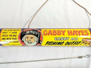 Vintage Gabby Hayes Fishing Outfit with Fishing Rod 1950s 7