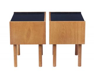 OAK BEDSIDE TABLES DESIGNED BY HANS J WEGNER FOR RY MOBELFABRIK 3