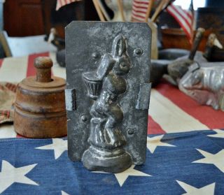 Antique Easter Rabbit Chocolate Mold