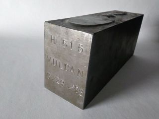 Antique Vulcan H 515 Industrial Spoon Mold 10 lb Steel Factory Press 2