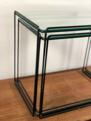 Max Sauze Isoceles Nesting Tables Vintage Mid Century Modern 3