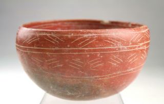 Very Rare Antique Chinese Neolithic Majiayao Machang Earthenware Deep Bowl 3