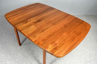 Danish Modern Teak Dining Table by Ansager Mobler 9