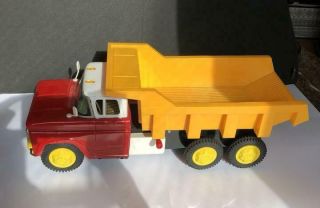 Nomura Tin Toy Blik Japan Dump Truck Car Vintage Rare TN Retro Chevrolet Mini 7