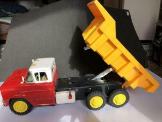 Nomura Tin Toy Blik Japan Dump Truck Car Vintage Rare TN Retro Chevrolet Mini 9