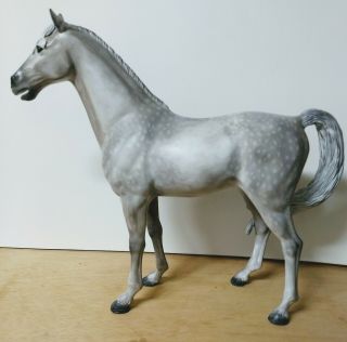 Marx Johnny West Thunderbolt custom painted Light Dapple Gray Horse 2