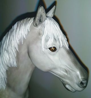 Marx Johnny West Thunderbolt custom painted Light Dapple Gray Horse 3