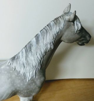 Marx Johnny West Thunderbolt custom painted Light Dapple Gray Horse 4