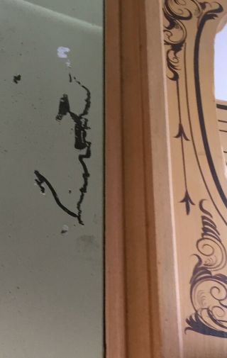 Eastlake Victorian Hand Painted Step Down Dresser Chest of Drawers Vanity Mirror 3