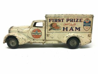 Metalcraft First Prize Ham Delivery Truck,  Pressed Steel
