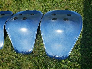 EAMES BLUE Shell Fiberglass Vintage HERMAN MILLER CHAIR Narrow Mounts Qty 4 9