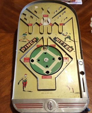 1938 " Pinch Hitter " Baseball Pin - Ball Game J&s Toys Usa 23 3/4 " X 12 "