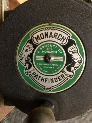 Monarch Marking System Pathfinder Ticket Maker Vintage Antique 3