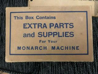 Monarch Marking System Pathfinder Ticket Maker Vintage Antique 9